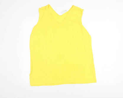 Elisabeth by Liz Claiborne Women's Yellow Tank Top L