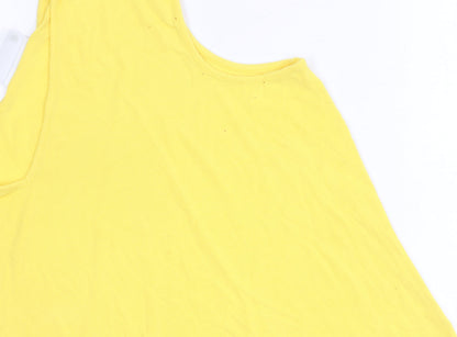 Elisabeth by Liz Claiborne Women's Yellow Tank Top L