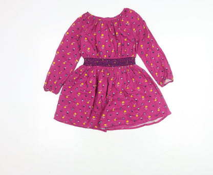 Shrinking Violet Pink Floral A-Line Dress Girls 5-6 Years