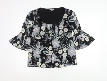Womens UK Size 14 Marks and Spencer Black  Blouse
