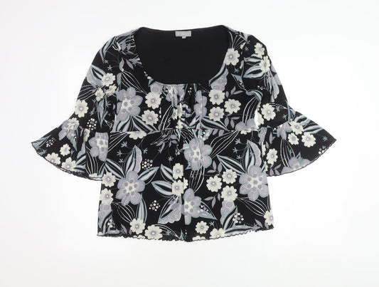 Womens UK Size 14 Marks and Spencer Black  Blouse