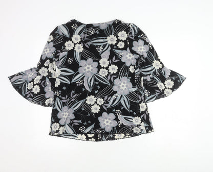 Womens UK Size 14 Marks and Spencer Black  Blouse