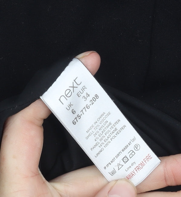 Next Women's Black Dress, Size 6, Classic Style