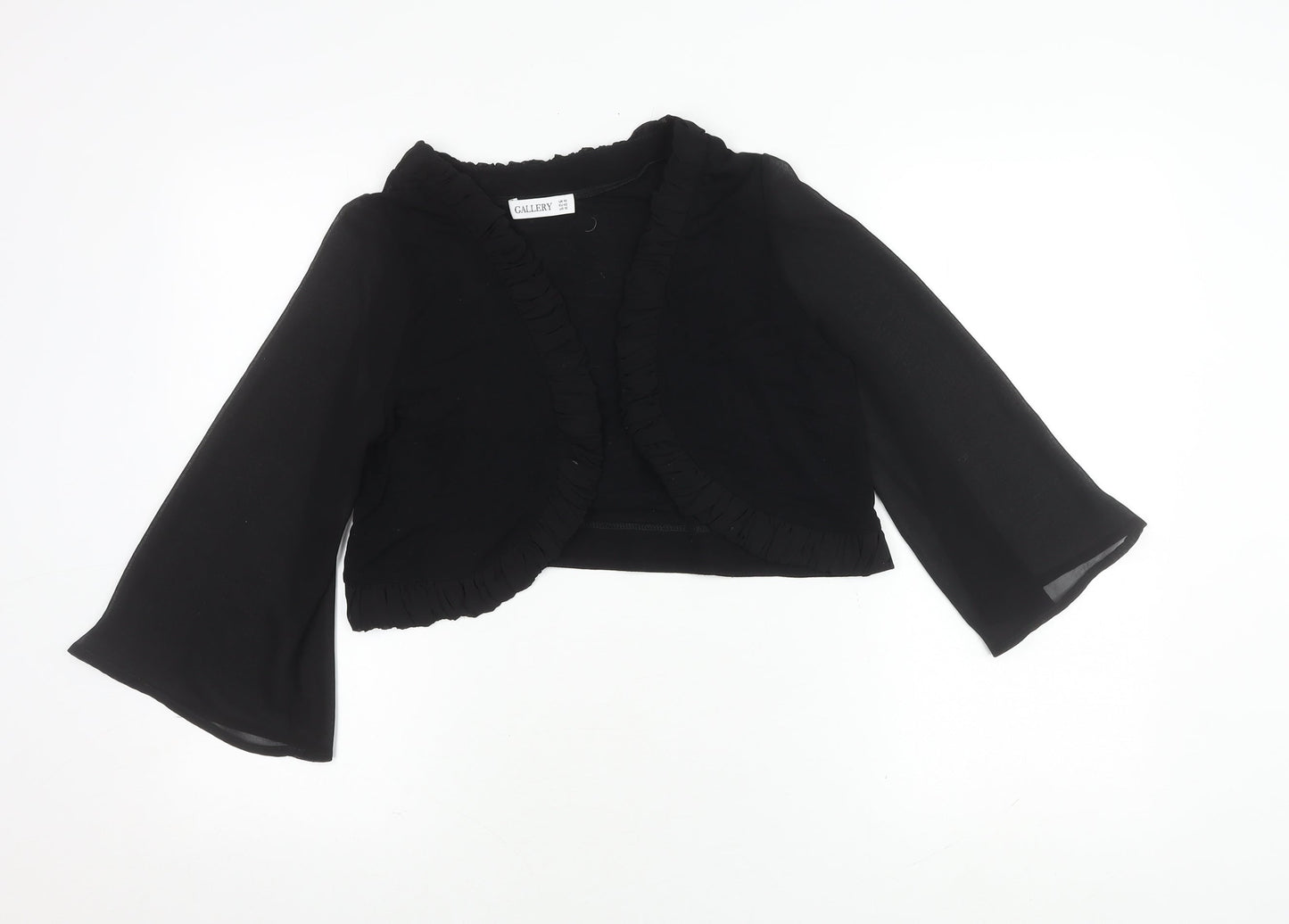 Womens UK Size 14 Gallery Black Cropped
