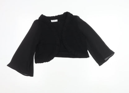 Womens UK Size 14 Gallery Black Cropped