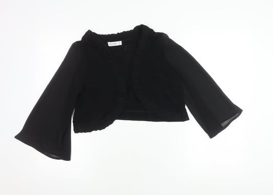 Womens UK Size 14 Gallery Black Cropped