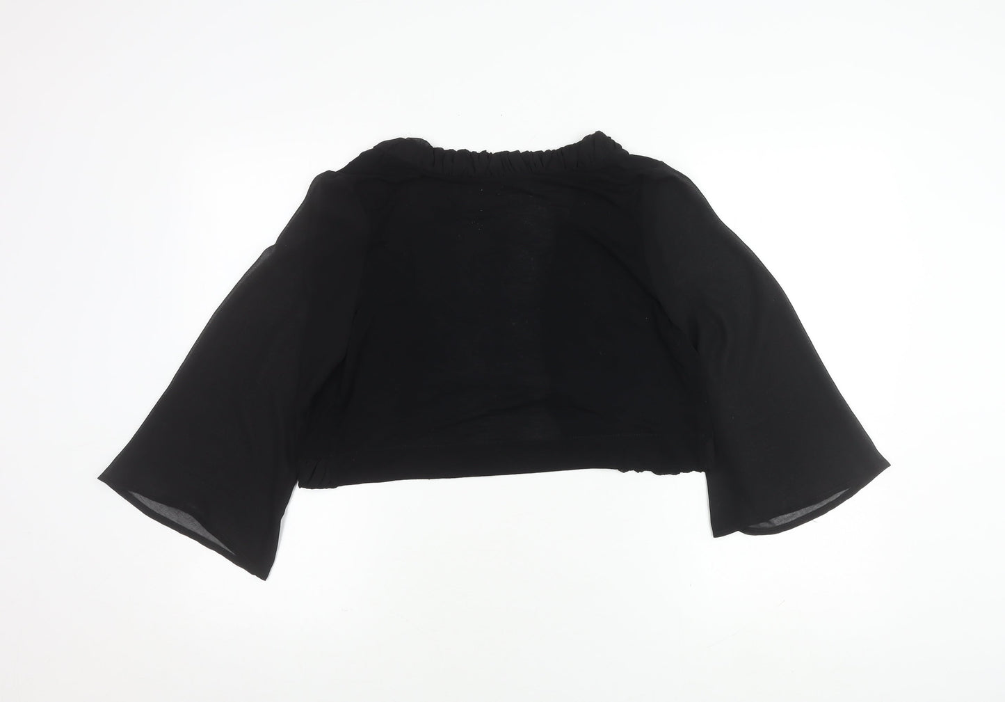Womens UK Size 14 Gallery Black Cropped
