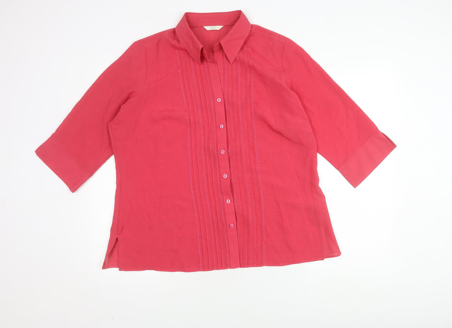 Womens UK Size 18 Marks and Spencer Red  Button-Up