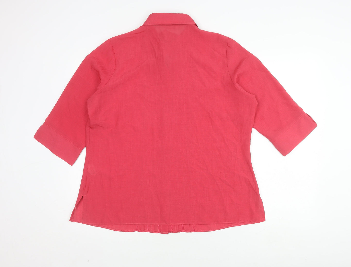 Womens UK Size 18 Marks and Spencer Red  Button-Up