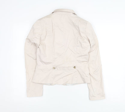 H&M Women's Beige Blazer, Size 10, Single-Breasted