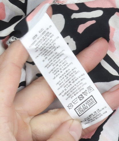 Miss Selfridge Women's Black Animal Print Dress