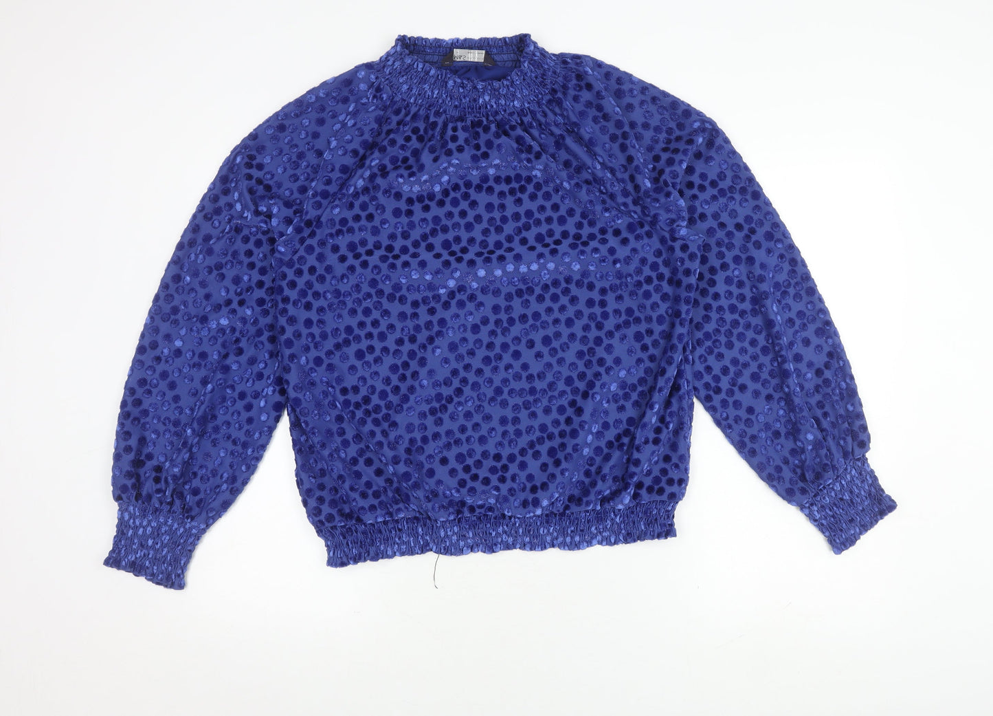 Womens UK Size 14 Marks and Spencer Blue Basic Blouse