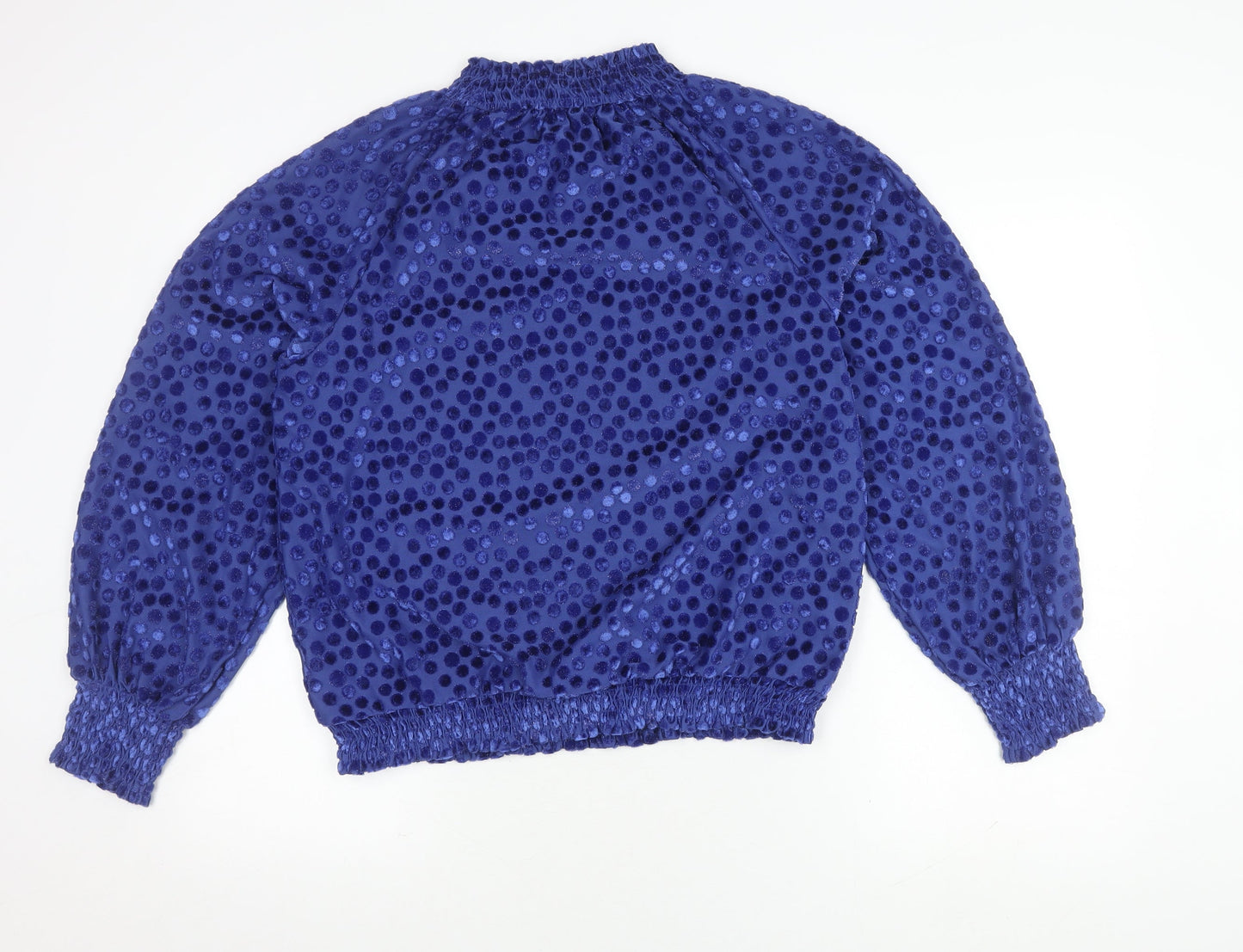 Womens UK Size 14 Marks and Spencer Blue Basic Blouse
