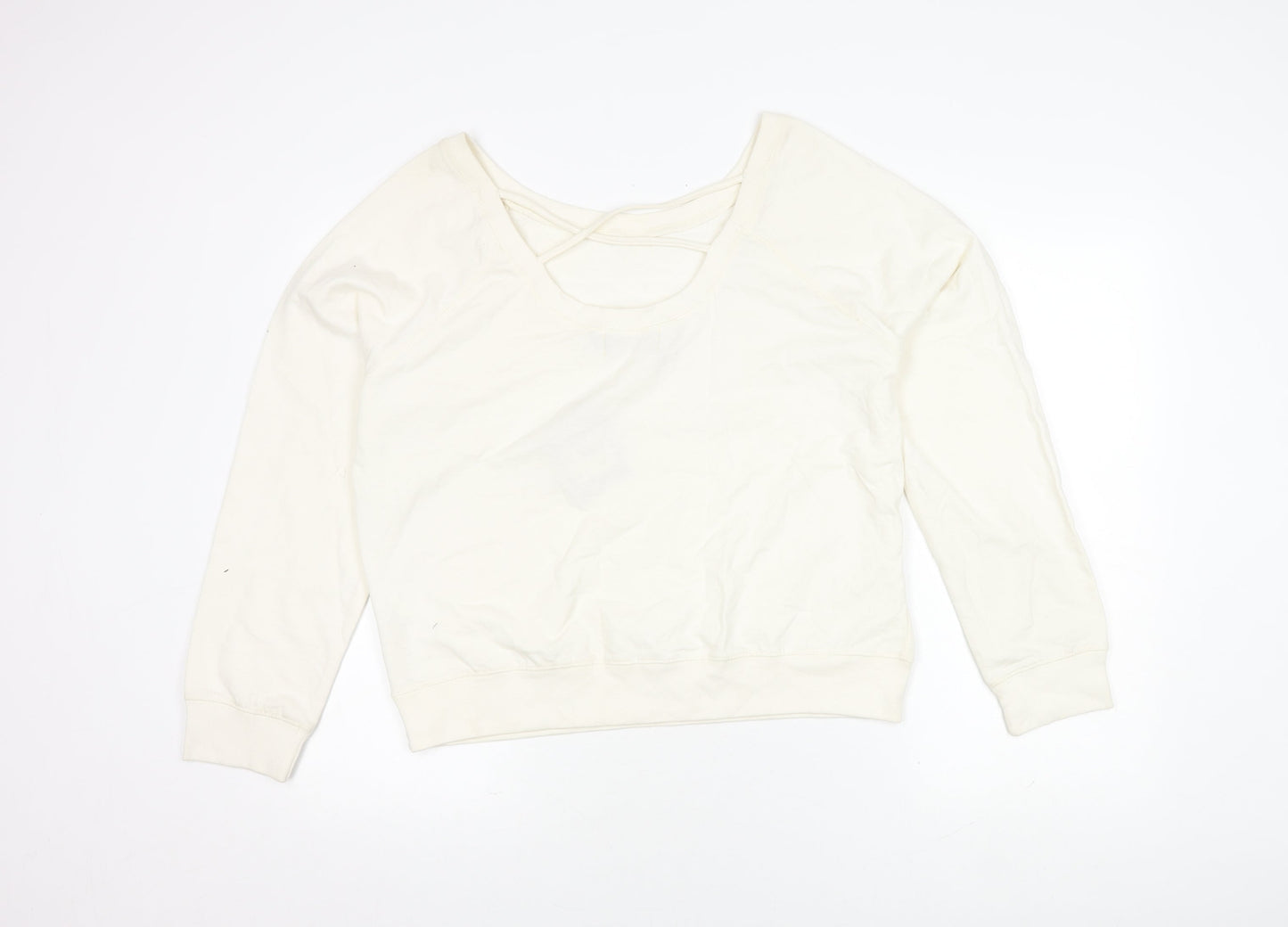 Golddigga Women's Ivory Pullover Sweatshirt Size 18