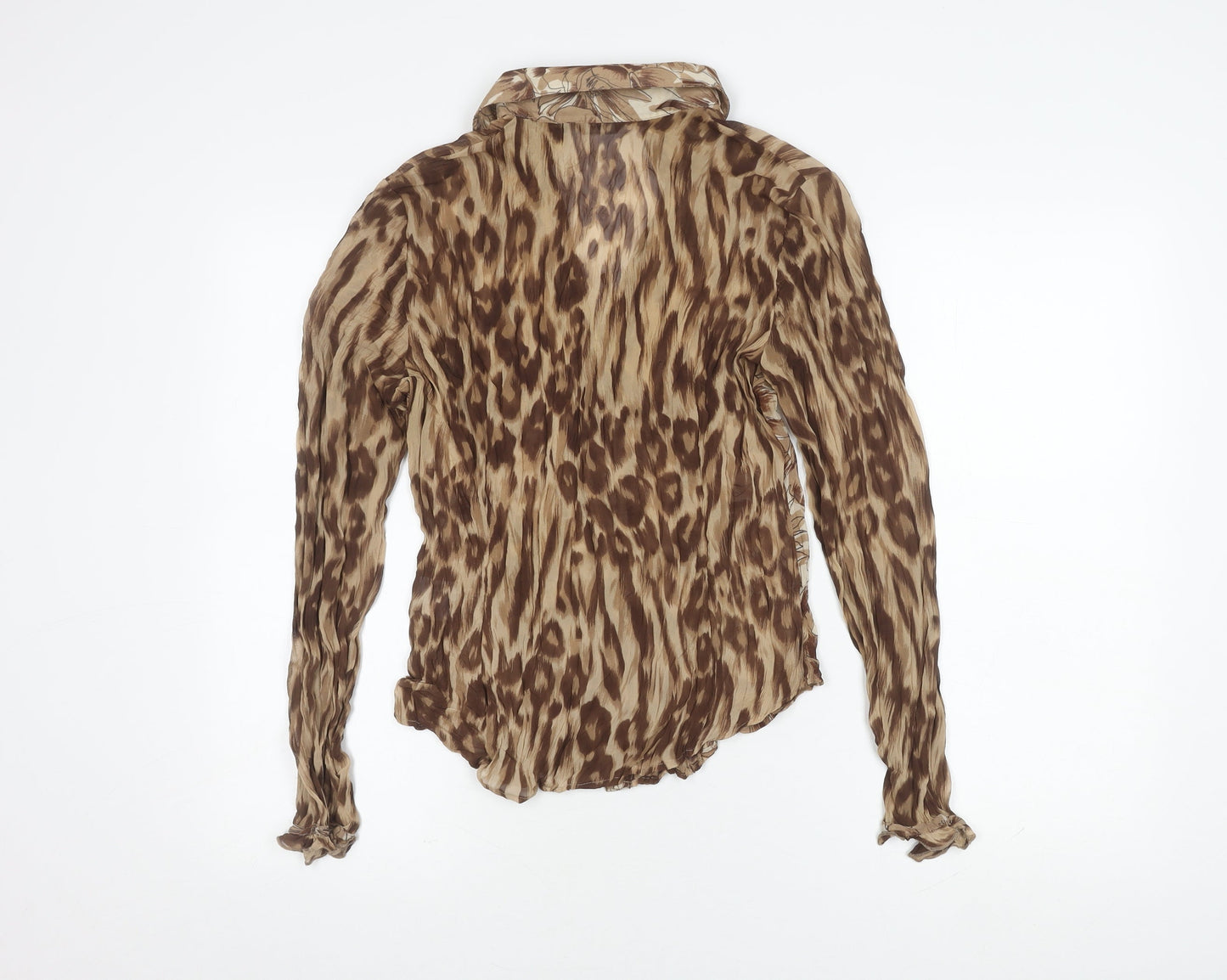 Womens UK Size 12 Marks and Spencer Brown  Blouse