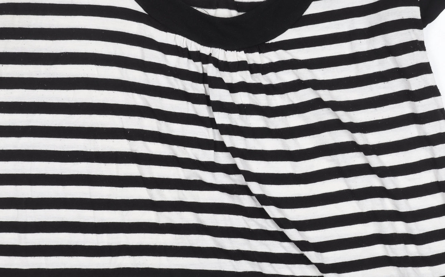 Monsoon Women's Black White Striped T-Shirt Dress Size 14