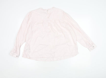 Womens UK Size 18 Marks and Spencer Pink  Blouse