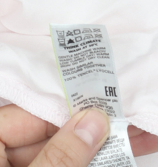 Womens UK Size 18 Marks and Spencer Pink  Blouse