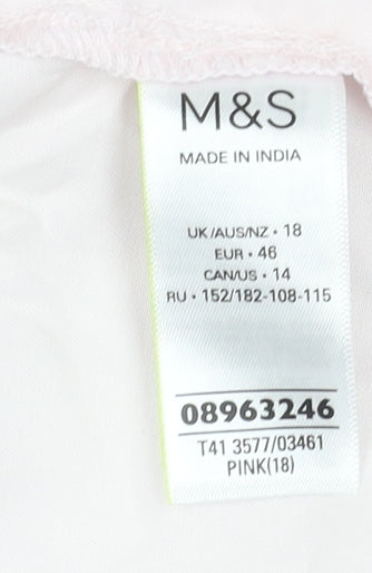 Womens UK Size 18 Marks and Spencer Pink  Blouse