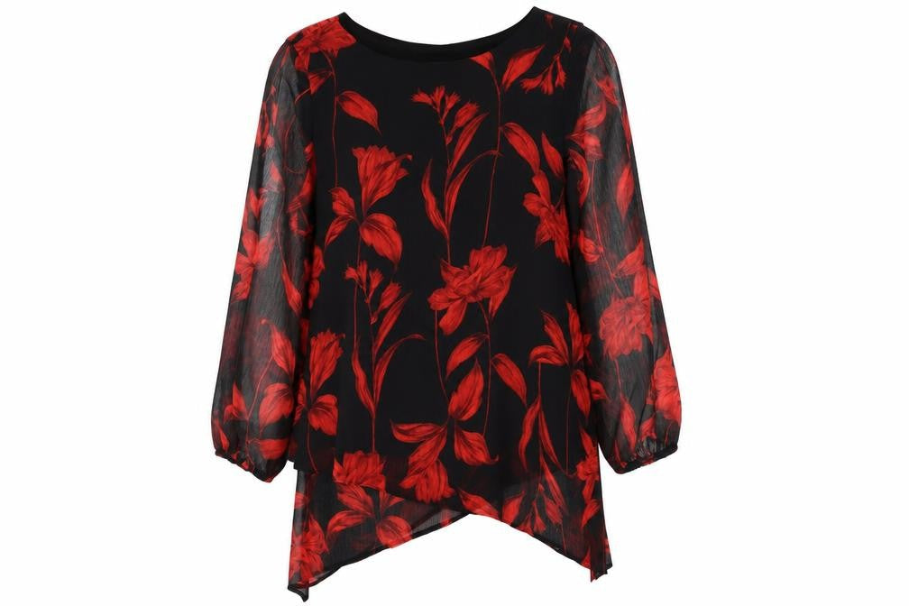Womens UK Size 10 Roman Black  Blouse