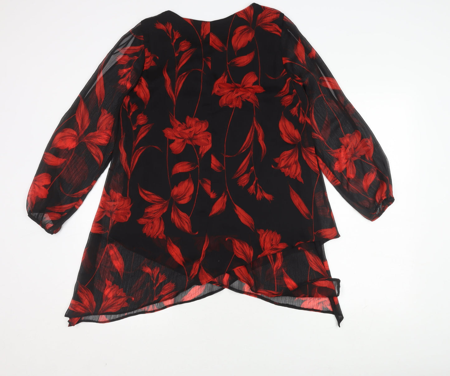 Womens UK Size 10 Roman Black  Blouse