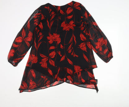 Womens UK Size 10 Roman Black  Blouse