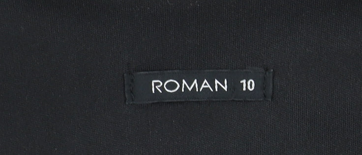 Womens UK Size 10 Roman Black  Blouse