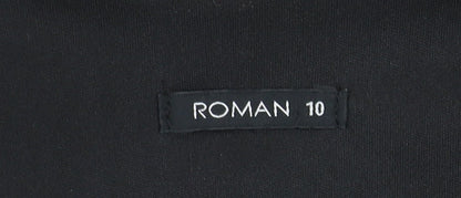 Womens UK Size 10 Roman Black  Blouse