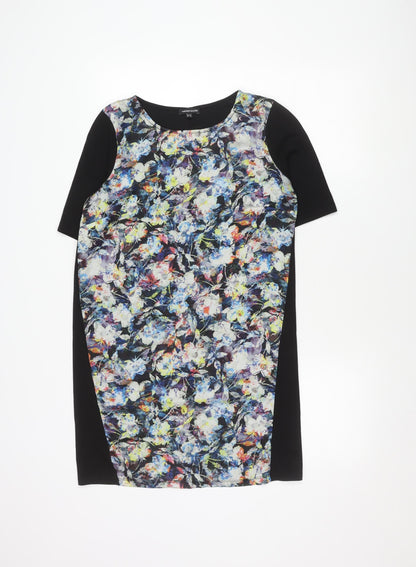 Warehouse Women’s Black Floral Sheath Dress Size 10