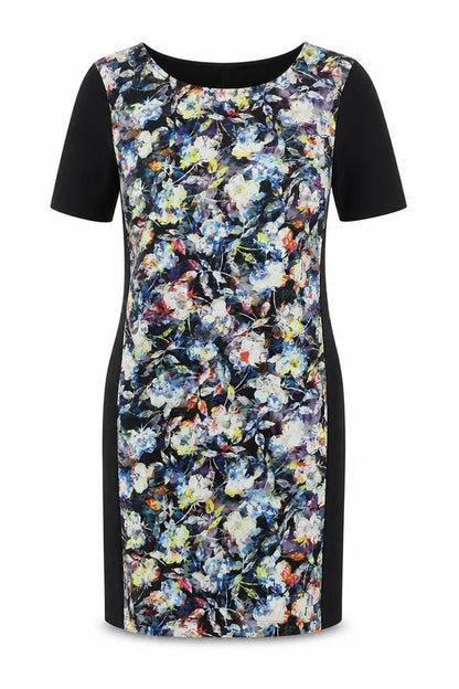 Warehouse Women’s Black Floral Sheath Dress Size 10