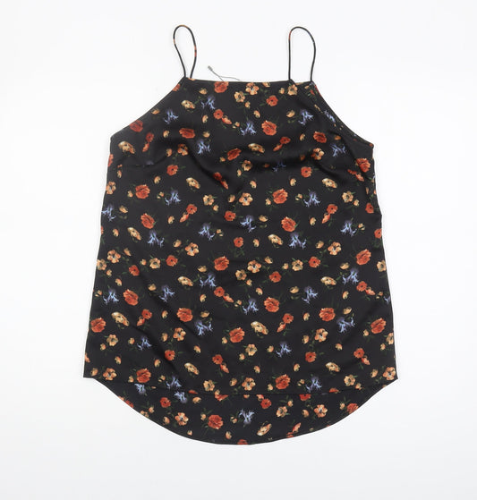 Womens UK Size 12 Oasis Black Camisole Tank