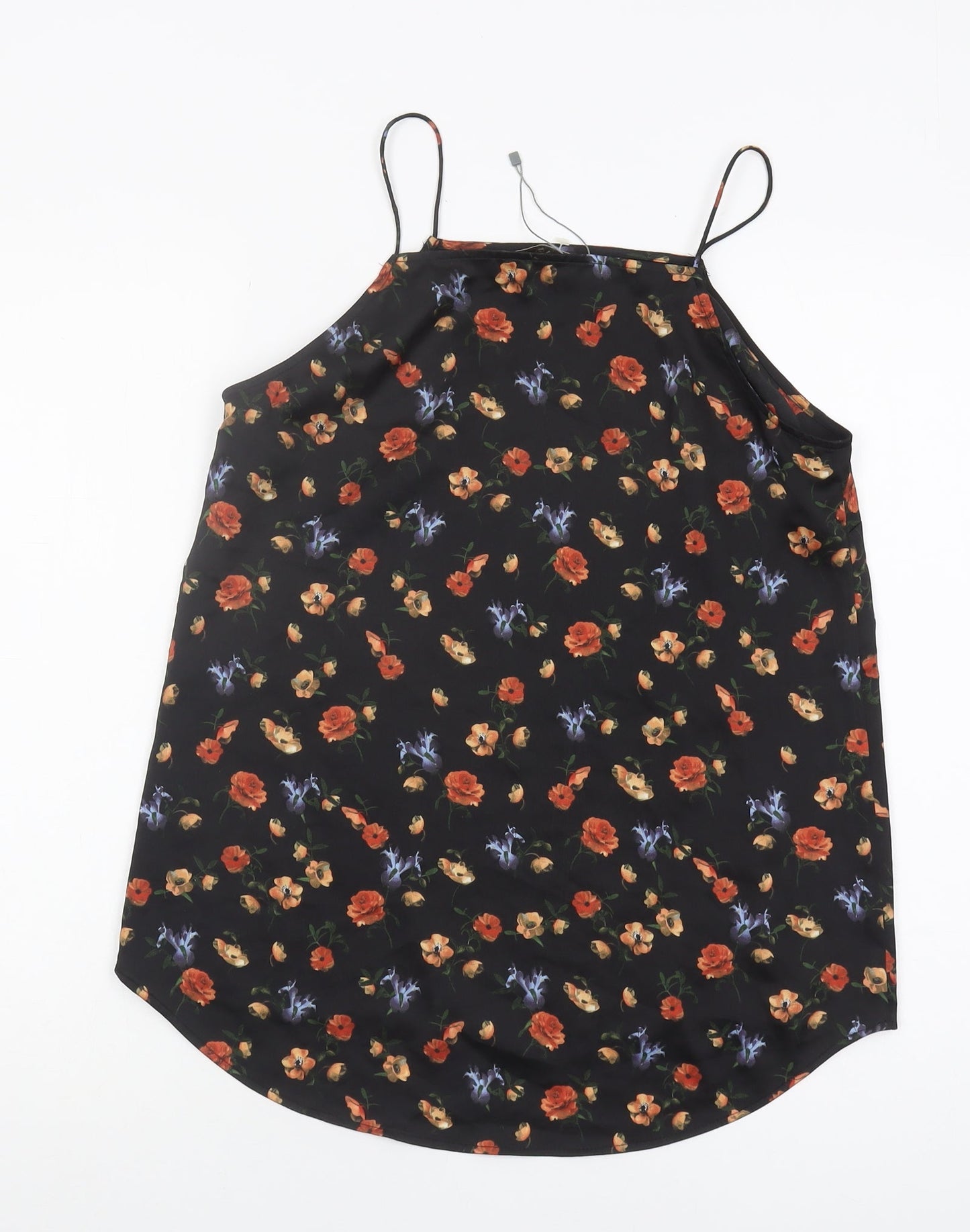 Womens UK Size 12 Oasis Black Camisole Tank