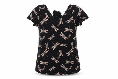 Womens UK Size 10 NEXT Black Tunic Blouse