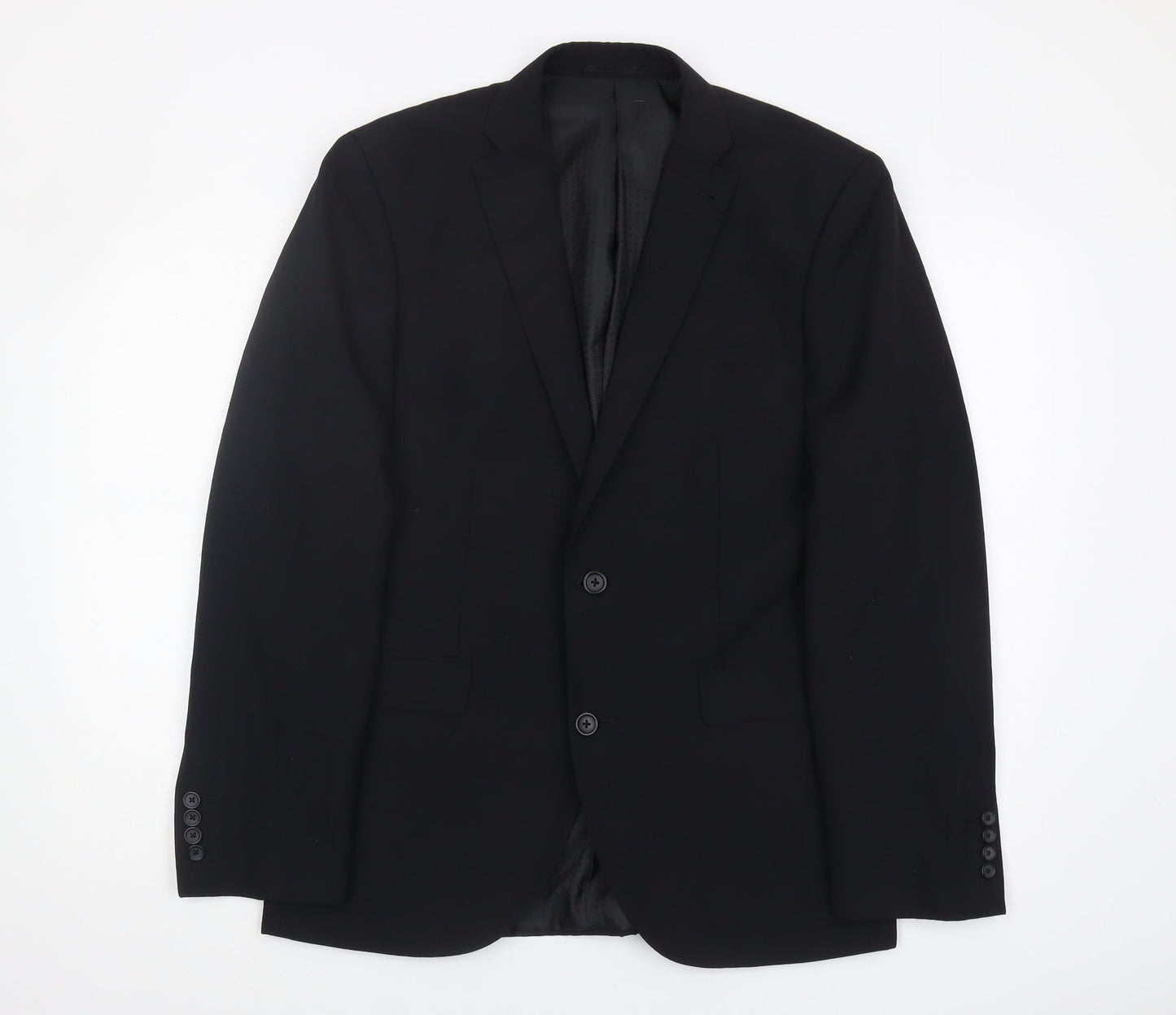 Mens UK Size 40 NEXT Regular Black Suit Jacket