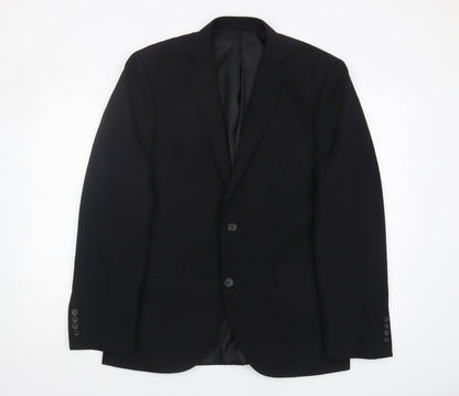 Mens UK Size 40 NEXT Regular Black Suit Jacket