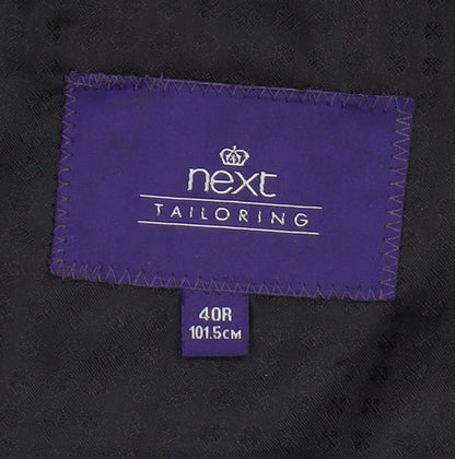 Mens UK Size 40 NEXT Regular Black Suit Jacket