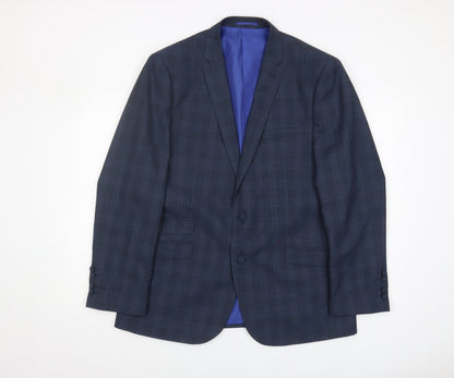 Mens UK Size 44 Fellini Regular Blue Suit Jacket