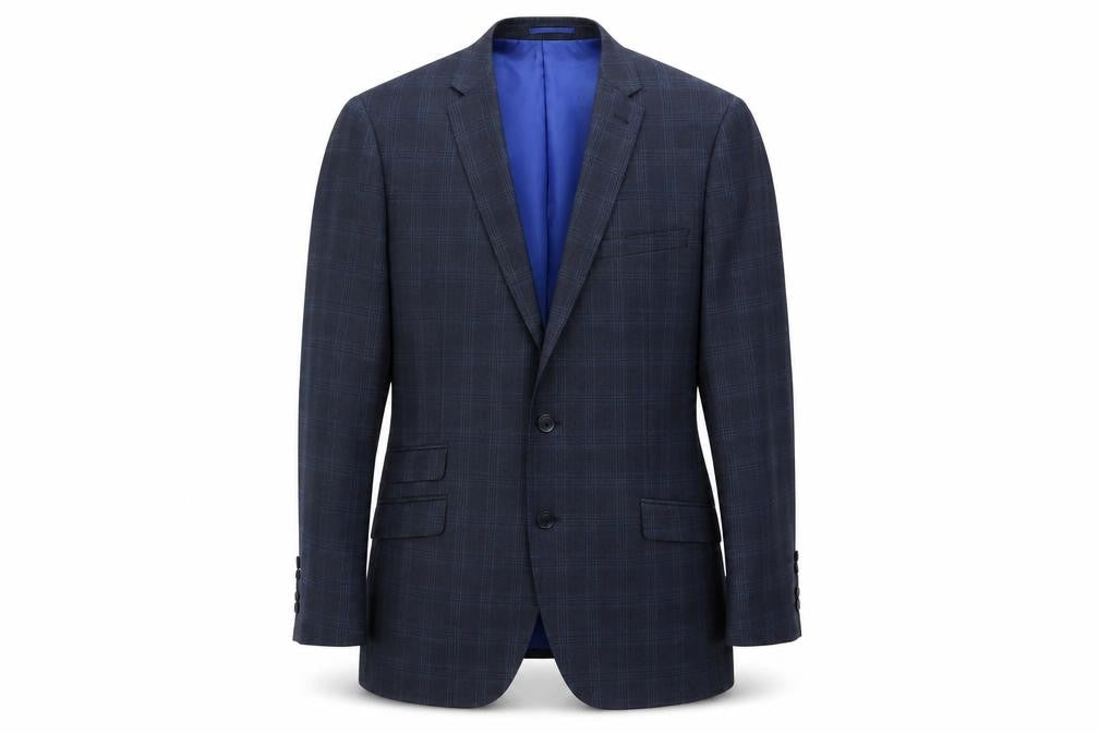 Mens UK Size 44 Fellini Regular Blue Suit Jacket