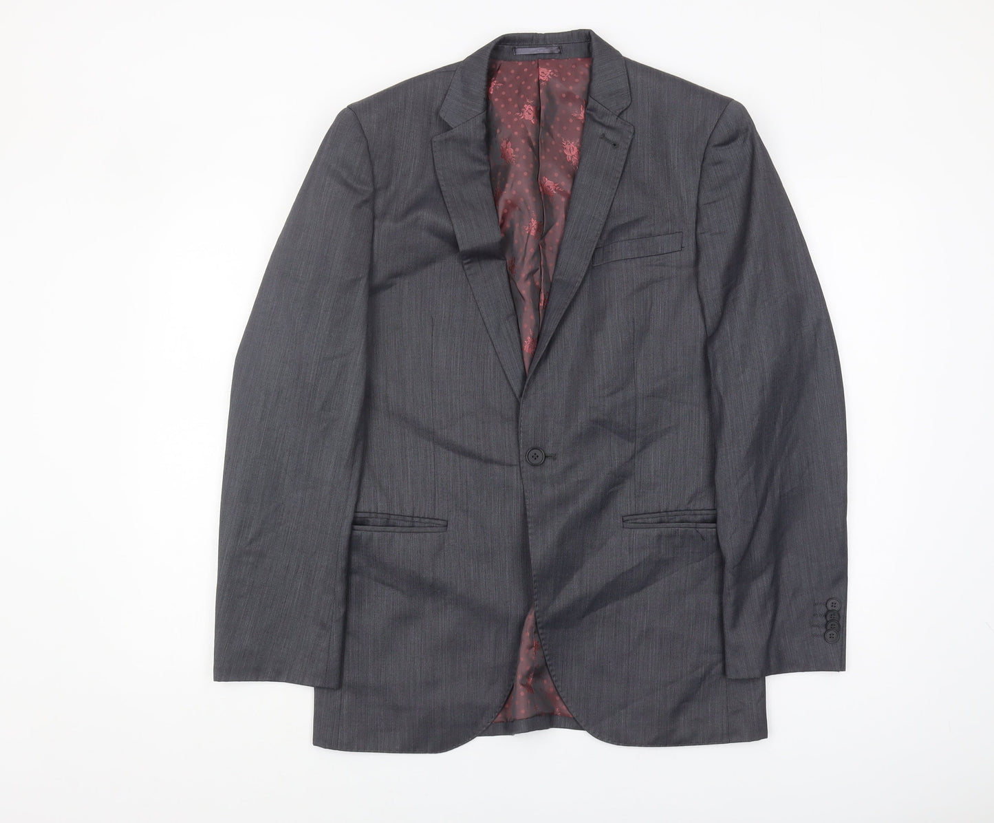 1860 Men's Grey Blazer, 38 Regular, Business Classic