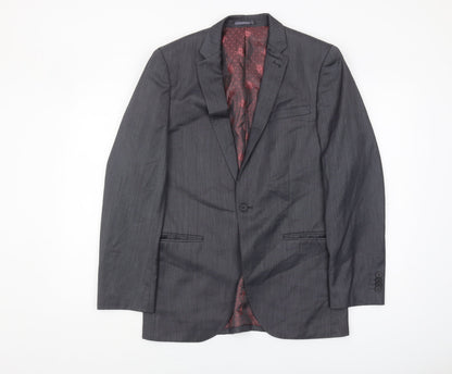 1860 Men's Grey Blazer, 38 Regular, Business Classic