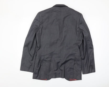 1860 Men's Grey Blazer, 38 Regular, Business Classic