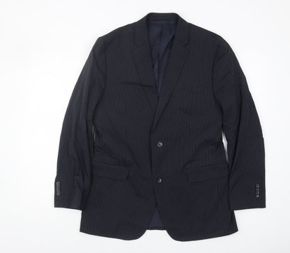 Golfino Men's Blue Striped Blazer 38