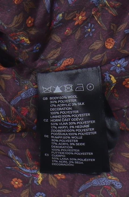 Grey H&M Women's Tweed Blazer Size 8 - Lined, Casual