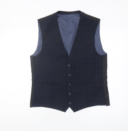 Mens UK Size 40 NEXT Regular Blue Suit Waistcoat