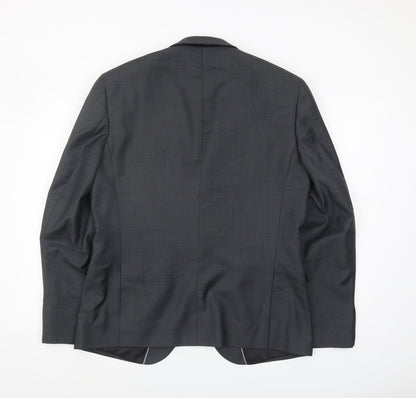 Mens UK Size 42 Burton Regular Grey Suit Jacket
