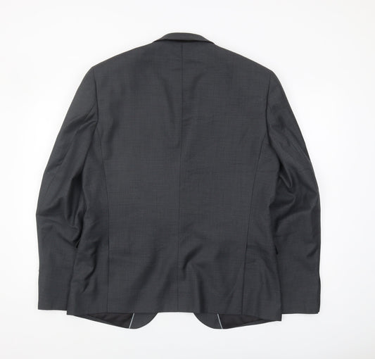 Mens UK Size 42 Burton Regular Grey Suit Jacket