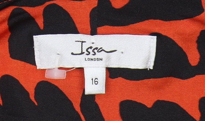 Issa London Women’s Multicoloured Animal Print Dress Size 16