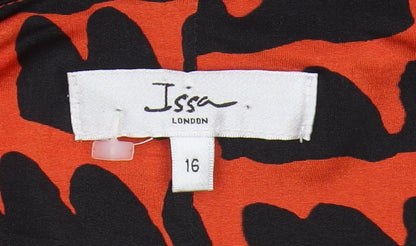 Issa London Women’s Multicoloured Animal Print Dress Size 16