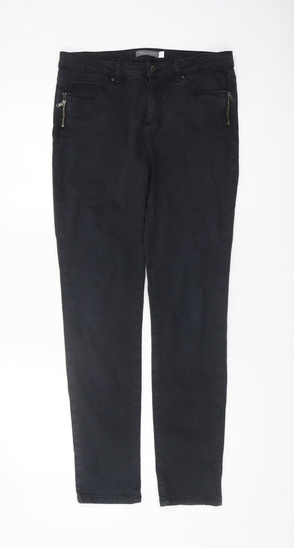 Mint Velvet Women's Black Regular Fit Jeans