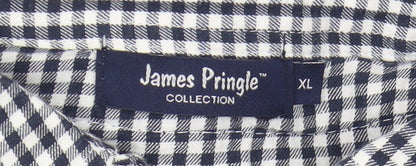 James Pringle Men's Blue XL V-Neck Pullover Jumper